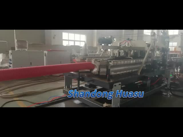 Water Cooling Single Wall Corrugated Pipe Extrusion Line With Auto Feeding And Siemens Contactor