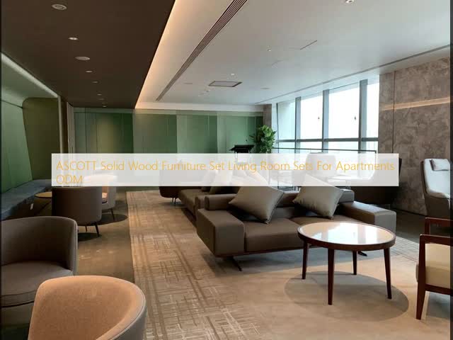 Мебель ASCOTT твердая деревянная установила наборы живущей комнаты для ODM квартир