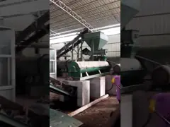 Tavşan gübre organik gübre üretim hattı disk granülatörü granülasyonu ile