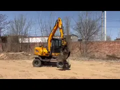 Excavadora Xiniu 80 de segunda mano de clase 8 toneladas confiable video