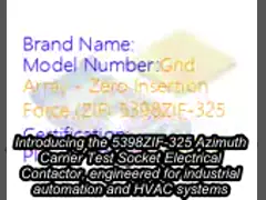 5398ZIF-325 1.95in 49.53mm Azimuth Carrier Test Socket Electrical Contactor