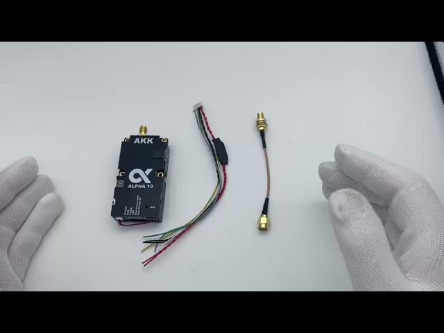 AKK アルファ 10 10W ドローン VTX 4.9G 5.8GHz 80CH 10W FPV ビデオトランスミッター