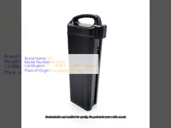 36v 48v Lithium Ion Silverfish Ebike Battery 7.8ah 13ah 500w Customized