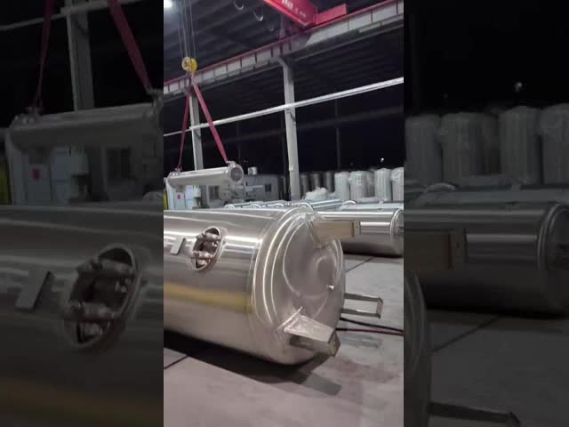 Air Volume Stabilizer Horizontal Air Reserve Tank Stainless Steel For Food Processing Lines