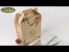 Las bolsas de bebidas y las bolsas de plástico se envasan en la caja, las bolsas de embalaje líquido se envasan en la caja, una