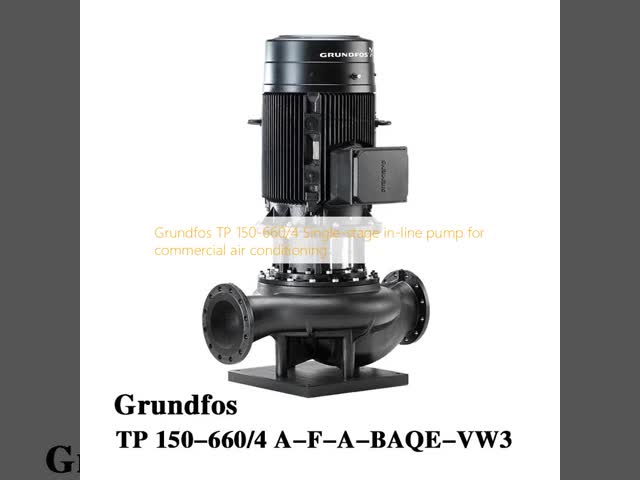 Grundfos TP 150-660/4 Single-stage in-line pump for commercial air conditioning