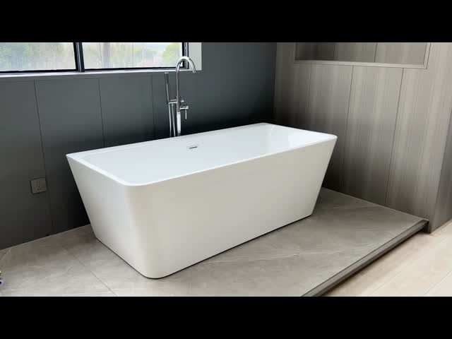 Residential Commercial Acrylic Freestanding Jetted Tub with Custom Color