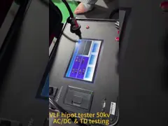 China Black Vlf AC Hipot Tester 30/50/80kv 0.1Hz Very Low Frequency Cable Tester Withstand Voltage Test Equipment supplier