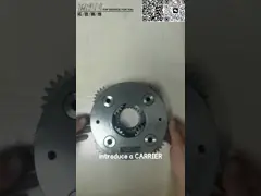 Maillage d'engrenages lourd SY135C Swing de l'excavatrice à 2 étages Assy pour une installation simple et rapide video