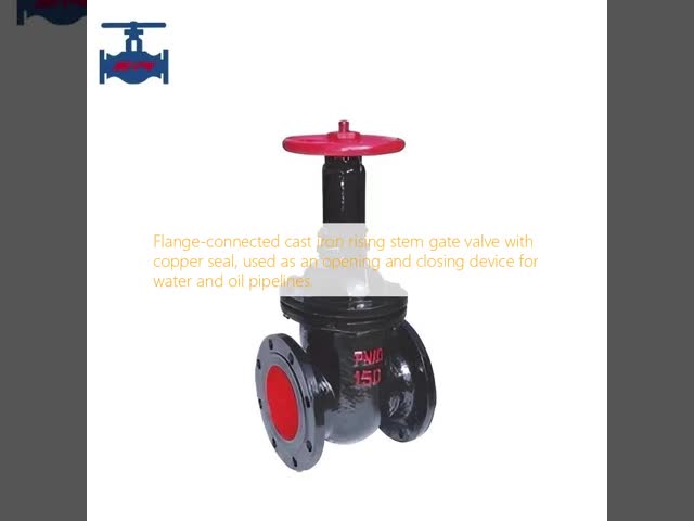Open and Close Pipeline Flange-Connected Cast Iron Gate Valve with Copper Seal
