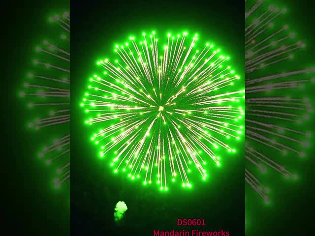 中国工場 1.3g プロフェッショナル花火 サプライヤー 新年祝い 柳陽 マンダリン 6インチボールディスプレイ シェル 花火
