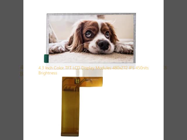 4.3 Inch Color TFT LCD Screen Modules 480x272 IPS 450nits Brightness Optional Touch Panel