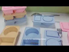 Silicone herbruikbare snackcontainers met deksels, 3 pakketten Dubbel/2 compartiment Snackle Box Container voor salade saus, kruidencontainers met deksels voor portiecontrole, reizen, picknick