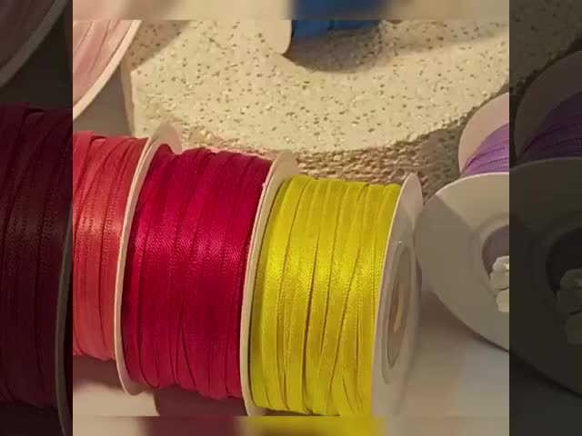 DIY クラフト用 0.3cm ポリエステルウェビング (衣類およびヘアアクセサリー用)