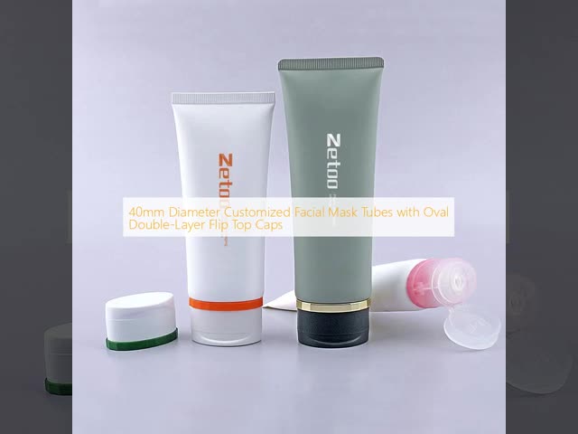 70ml - 180ml Sunscreen Tubes Plastic Packaging Tubes Gray / White With Flip Top Caps