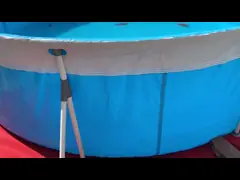 Eco Friendly PVC Fish Pond Customized For Fish And Shrimp Farming video