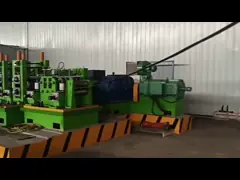 Moulin à tuyaux soudés à haute fréquence de 50 mm pour tubes en acier à faible teneur en carbone video