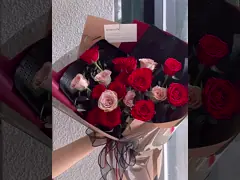 Papel de embalagem de flores de filme mate e espesso