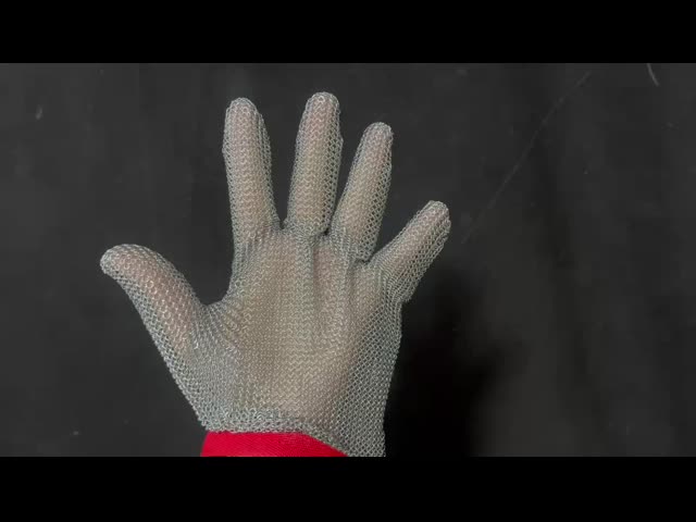 Xs Size Stainless Steel Safety Gloves Square Chain Armor Cut - Resistant