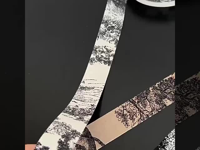 フランス 2.5cm インクプリント リボン 花束ネクタイ ギフト弓 DIY 花材