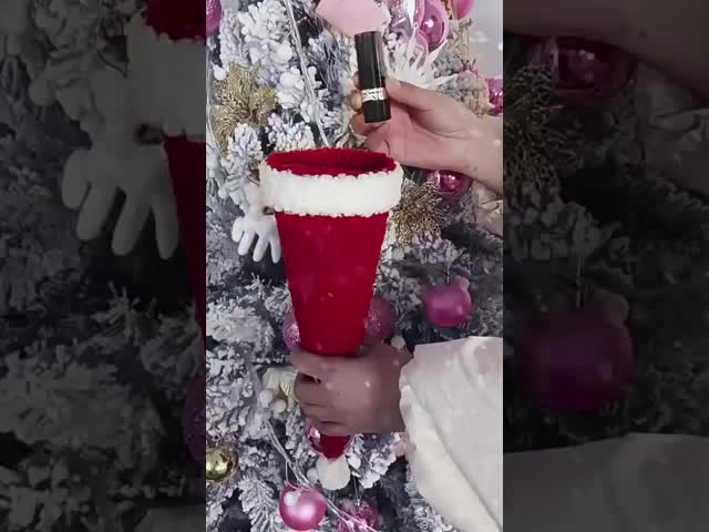 クリスマスブーケット クリスマスイブ シングルボウリンゴコーンブーケット 手作り DIY素材パッケージ クリスマスプレゼント