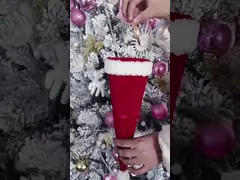Kerstboeket, Kerstnacht enkelboog appel cone boeket, handgemaakte DIY materiaal pakket, kerstcadeau