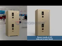 উল্লম্ব লক নকশা নিরাপত্তা বাণিজ্যিক নিরাপদ বক্স 4 খোলা উপায় এবং 3D স্টেরিও নরম রোল চামড়া H1280mm