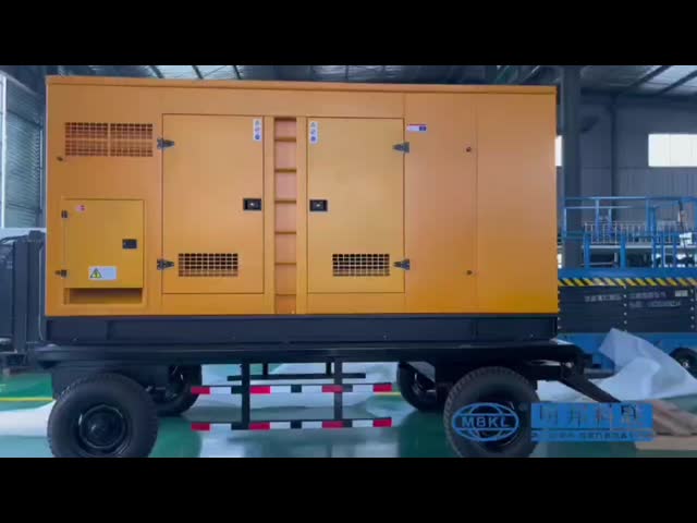 3 Фаза 4 Провод 450A 250KW Водоохлаждаемый дизельный генератор Тип прицепа с двигателем Перкинса