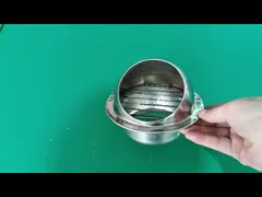 Stainless Steel Round Wall Vent Grille Cover Rainproof Windproof Exhaust Vent