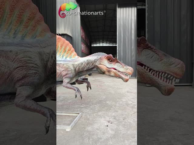 Theme Park Life Size Animatronic Dinosaurs Spinosaurus For Amusement Park playground
