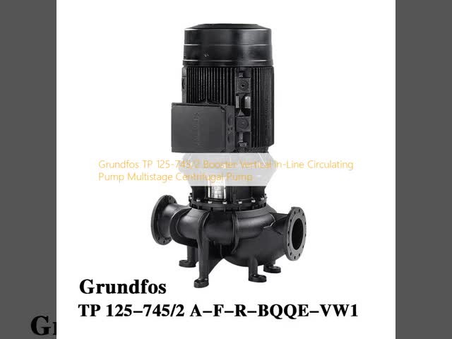 Grundfos TP 125-745/2 ブースター 縦型インライン循環ポンプ 多段遠心ポンプ
