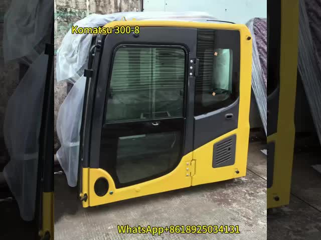 KOMATSU PC300-8 用油圧ショベルキャビンアセンブリ – フレームと内装を備えたオペレーターキャブの完全交換