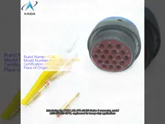 China 4 Contacts Plug With Straight Clamp Back Shell Withstands Extreme -55C To 125C Conditions High-current Connector Y50DX-3204TJ2P1 Zinc Plating supplier