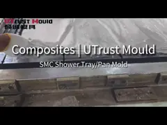 Custom SMC Shower Pan Molds 300000 Shots Life Precision Tooling