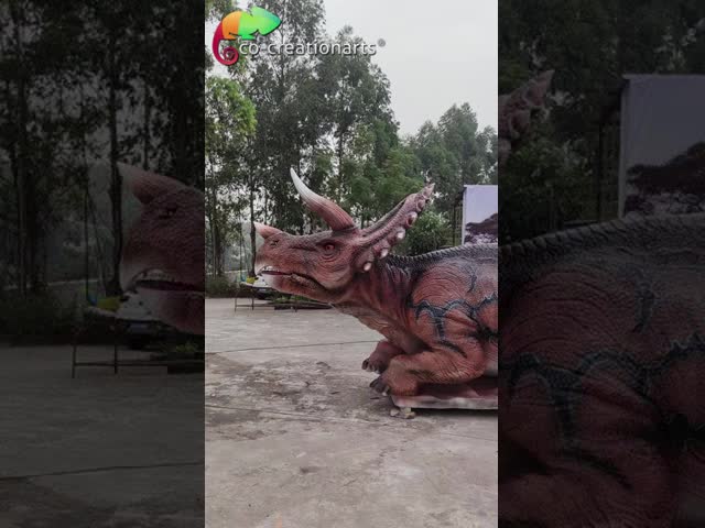 Modelo de Triceratops Animatrónico para Decoração de Parques Temáticos