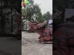 Modelo de Triceratops Animatrónico para la decoración de parques temáticos