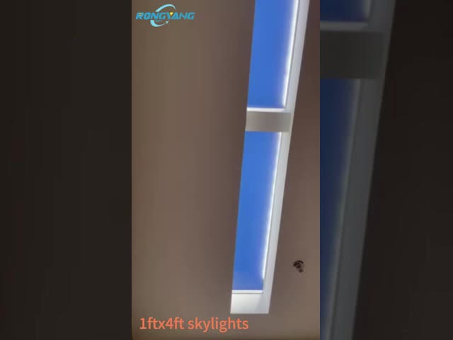 Iluminação de clarabóia falsa branca multicena embutida 6500k 110VAC 8000lm