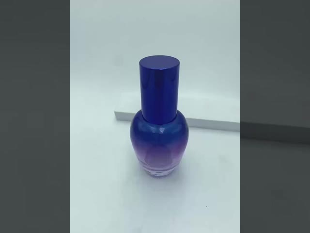 グラスローションボトル 30ml ブルーグラディアント血清ボトル ポンプオイルボトル ポンプボトル 化粧品ボトル OEM