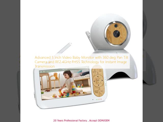 5 Inch Smart Baby Monitor with 720p HD Camera and Two-Way Talk