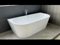 China New Arrival Acrylic Freestanding Whirlpool Bathtub Ergonomic Design Built-In Heater supplier