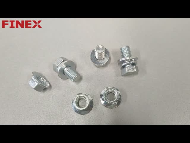 全スレッド304ステンレス鋼のヘックスヘッドスクリューとフラットロック洗浄機