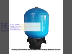 Industrial Grade Water Treatment FRP Tank With Flange High Strength Connection video