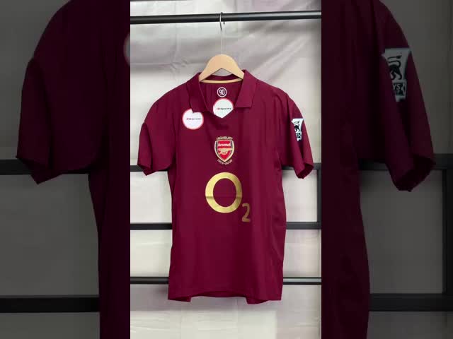 Arsenal 2005-2006 Retro Home Jersey Group Customization Exclusive Classic Reproduction