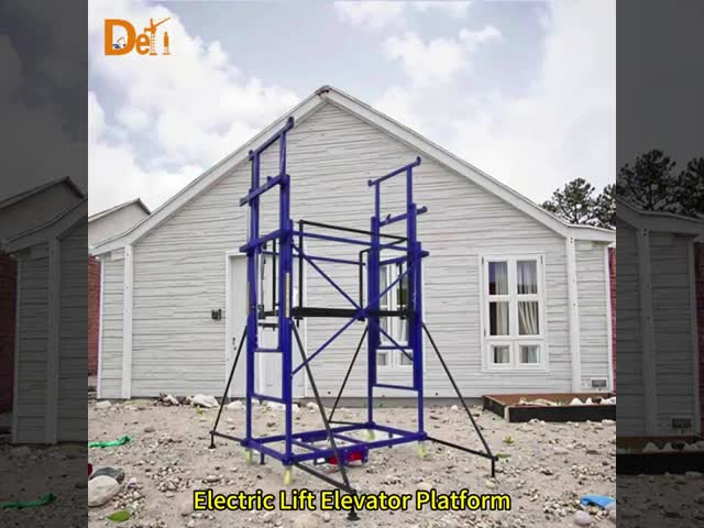 Remote Control Electric Lifting Scaffold For Indoor Warehouse Building Construction
