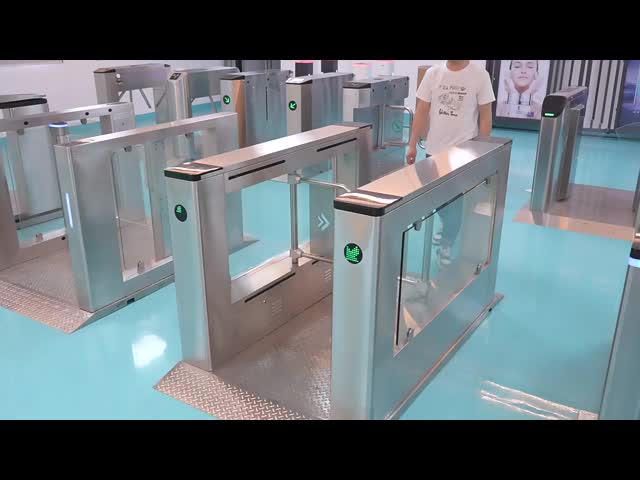 HCW Pedestrian Swing Turnstile Barrier Gate para ginásio com reconhecimento facial