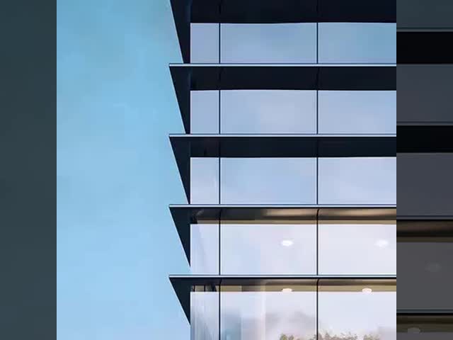 Hotel Clear Glass Curtain Wall Building Material 6mm-19mm Thickness