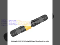 PA6 Nylon Waterproof Circular Connector 500V P16 Type IP67 Circular Connectors