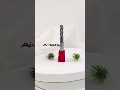 8.6mm 3 Flute Carbide Shank Relief End Mill  AlTiCrN Coated for Mold Steel  Die Casting High Feed Flat Bottom CNC Milling Cutter