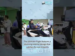 360 Rotate Chair Flight Gaming Machine Aluminium Alloy Structure