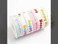 Children's Day Cake Ribbon Kindergarten Cartoon Decoration Happy Birthday Gift Box Ribbon Companion Hand gift belt